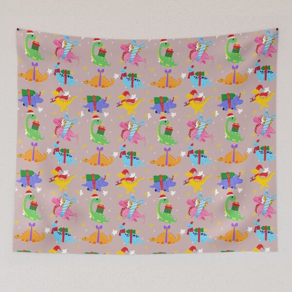 Item preview, Dinosaur Christmas - Cute Christmas dinosaurs design designed and sold by Theleochick.