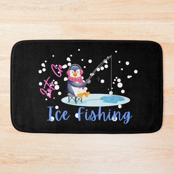 Item preview, Lets Go Ice Fishing -Nothing Beats a Day on the Ice! -Cool Ice Fishing designed and sold by Red-ElYoubi.