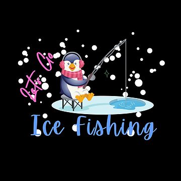 Fish Hole Ice Fishing Ice Fisher Hobby Fisherman' Sticker