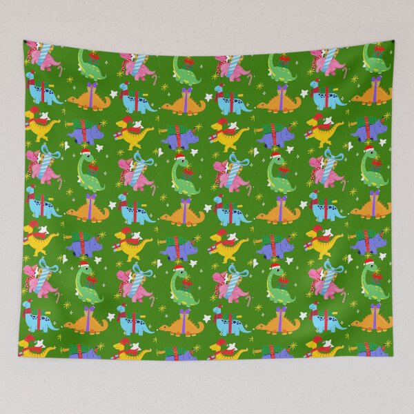 Item preview, Dinosaur Christmas - Cute Christmas dinosaurs design designed and sold by Theleochick.