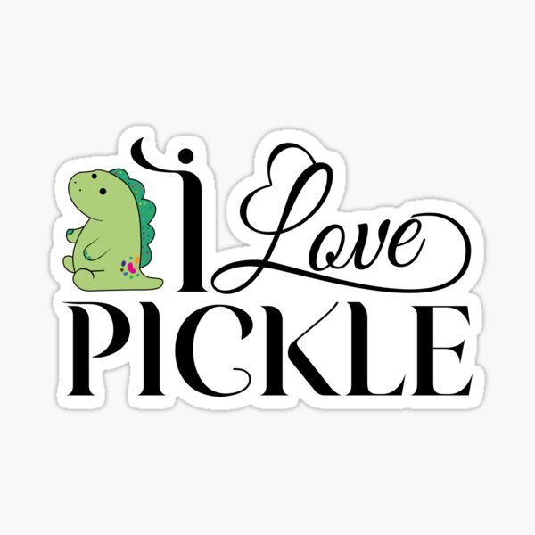 Moriah Elizabeth Pickle The Dinosaur Lightweight Lettering cap Sticker