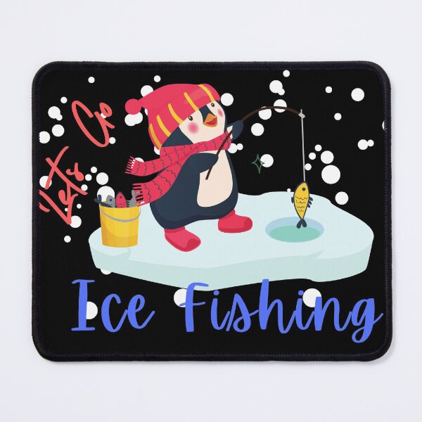 Item preview, Lets Go Ice Fishing Penguin -Nothing Beats a Day on the Ice! -Cool Ice Fishing designed and sold by Red-ElYoubi.