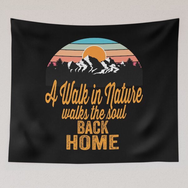 Item preview, A walk in nature walks the soul back home-hiking.  designed and sold by DesignedBySnip.
