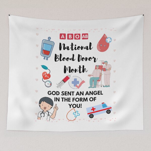 Item preview, National Blood Donor Month design designed and sold by mark-taylor.