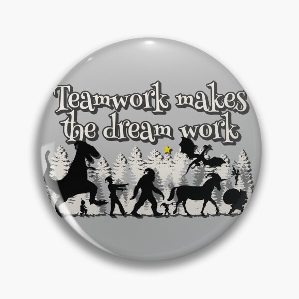 Item preview, Santa's Dream Team, Teamwork Makes The Dream Work, Santa And Friends Fun Xmas Design For Mythical Creature Believers designed and sold by TrulyEpoque.