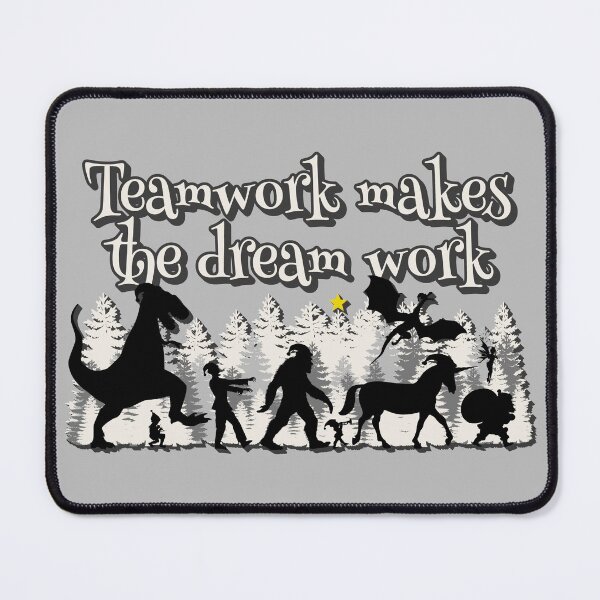 Item preview, Santa's Dream Team, Teamwork Makes The Dream Work, Santa And Friends Fun Xmas Design For Mythical Creature Believers designed and sold by TrulyEpoque.