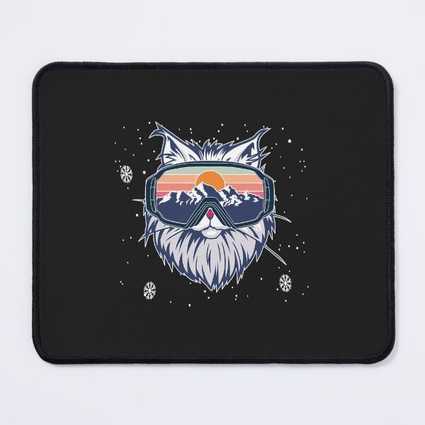 Item preview, Funny Snowboarding Kitty Cat Skiing Goggles Winter Mountains designed and sold by AnitaJGreenspan.