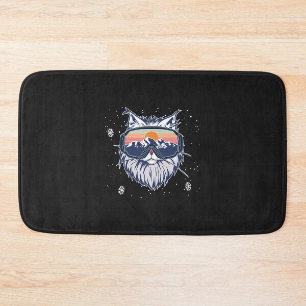 Item preview, Funny Snowboarding Kitty Cat Skiing Goggles Winter Mountains designed and sold by AnitaJGreenspan.