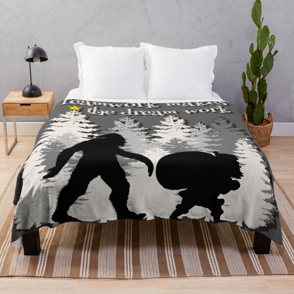 Item preview, Teamwork Makes The Dream Work Bigfoot Yeti Sasquatch And Santa Fun Xmas Design For Believers designed and sold by TrulyEpoque.