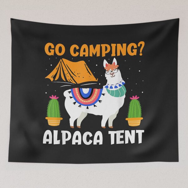 Item preview, Go Camping Alpaca Tent - Funny Llama Lover Camper designed and sold by AnitaJGreenspan.