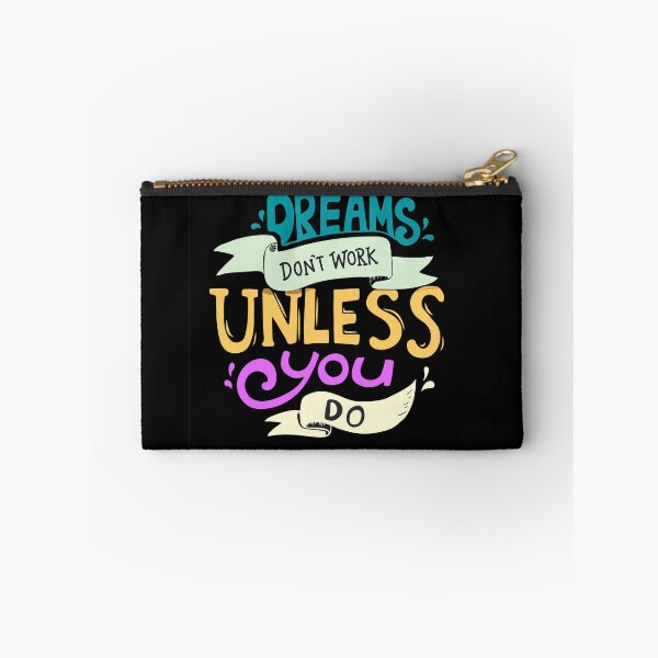 Item preview, Dreams don't work unless you do typography design quote designed and sold by VinCut.