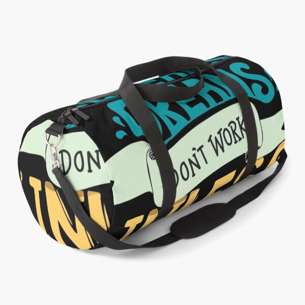 Item preview, Dreams don't work unless you do typography design quote designed and sold by VinCut.