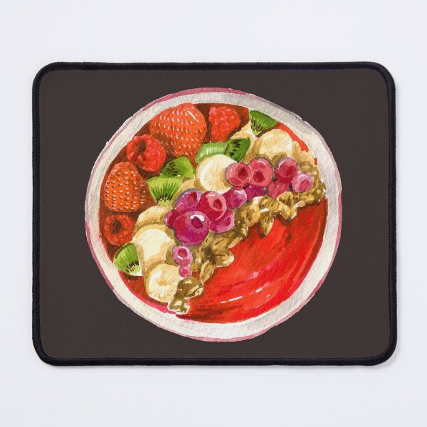 Item preview, Raspberry Kiwi Banana Strawberry Acai Bowl designed and sold by Alicia Chee.