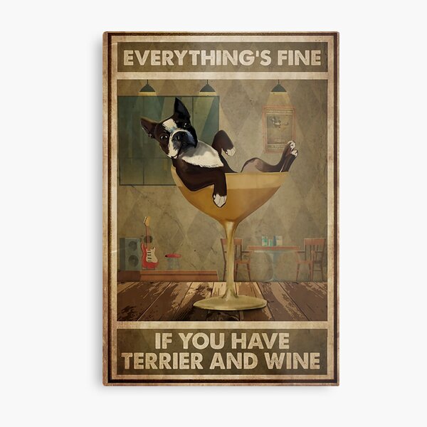 Item preview, boston terrier And Wine funny quotes designed and sold by Douglafa.