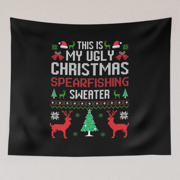 Item preview, This Is My Ugly Christmas Spearfishing Sweater designed and sold by Eamali.
