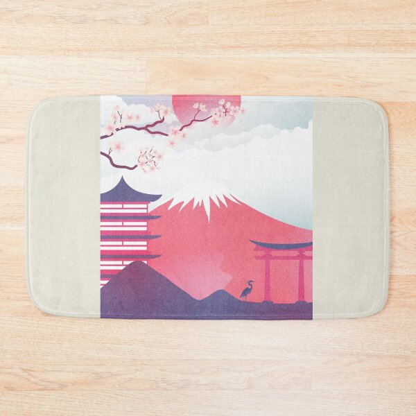 Item preview, Mount Fuji Painting Modern street art designed and sold by BailemosBachata.