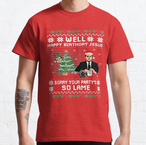 Teeshirtpalace Jesus Birthday Ugly Christmas Sweater Kids T-Shirt