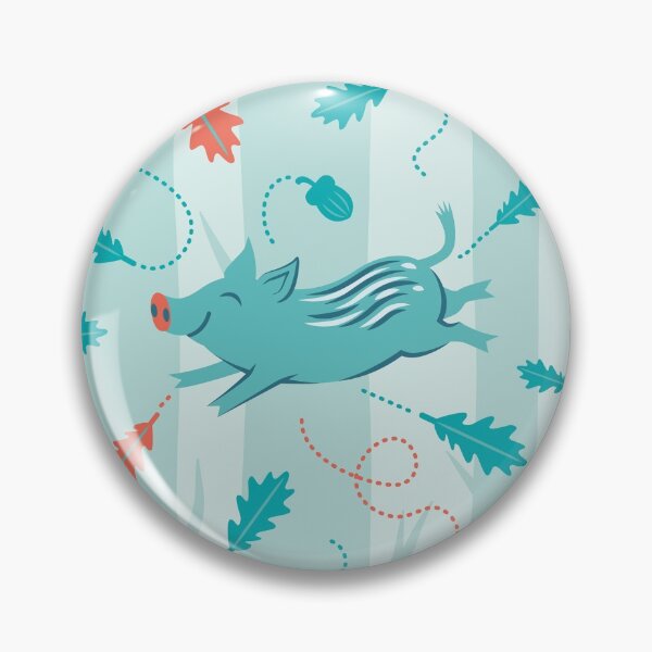 Item preview, Adorable Pig Leaves Pattern designed and sold by ellastella.
