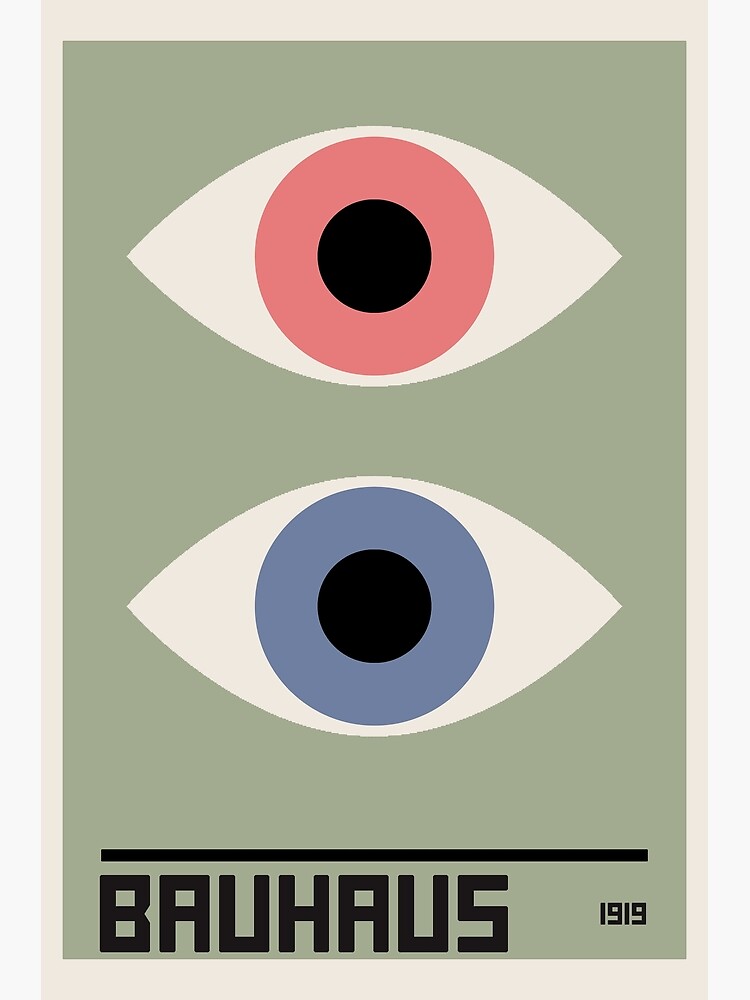 Bauhaus Exhibition Poster 030, HIGH QUALITY, Eye Print