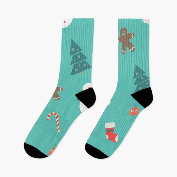 Item preview, Pattern Christmas With Trees And Socks And Snowman designed and sold by MrBoneDesign.