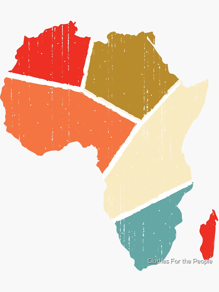 "VINTAGE AFRICA" Sticker for Sale by ValiantOne Redbubble