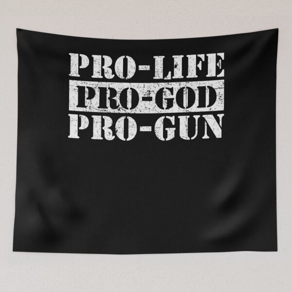 Item preview, Pro-Life Pro-Gun Pro-God Pullover Hoodie designed and sold by DouglasSolis.