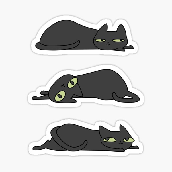 Lazy Cat Sticker Set II Sticker