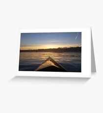 Water Sunrise Greeting Card