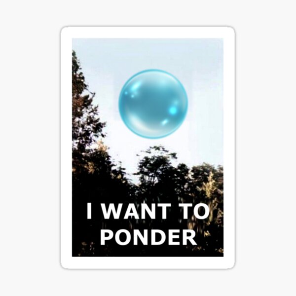 I Want to Ponder Funny Meme Morale Patch Wizard Orb-Made in The USA