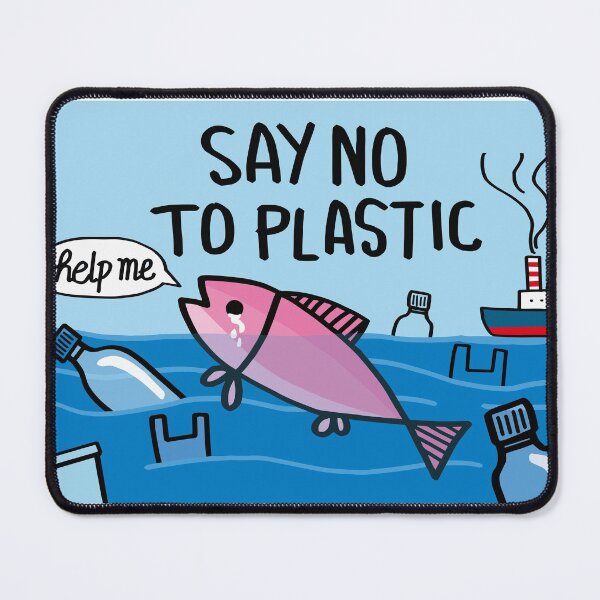 Item preview, SAY NO TO PLASTIC designed and sold by MadebyTommy.