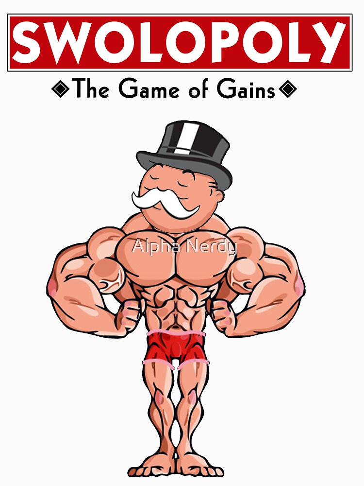 Thumbnail 3 of 3, Tank Top, Swolopoly: The Game of Gains designed and sold by Alpha Nerdy.
