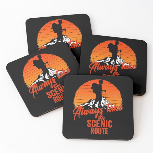 Item preview, Always take the scenic route-hiking. designed and sold by DesignedBySnip.