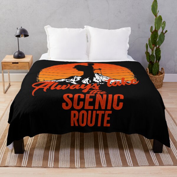 Item preview, Always take the scenic route-hiking. designed and sold by DesignedBySnip.