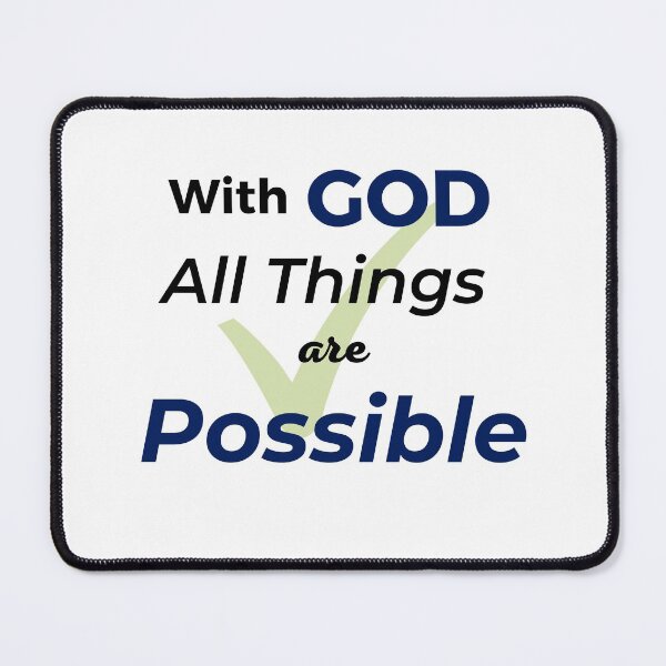 Item preview, With God All things are Possible. designed and sold by MacroSiftDesign.
