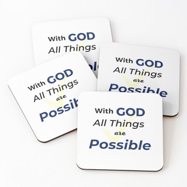 Item preview, With God All things are Possible. designed and sold by MacroSiftDesign.
