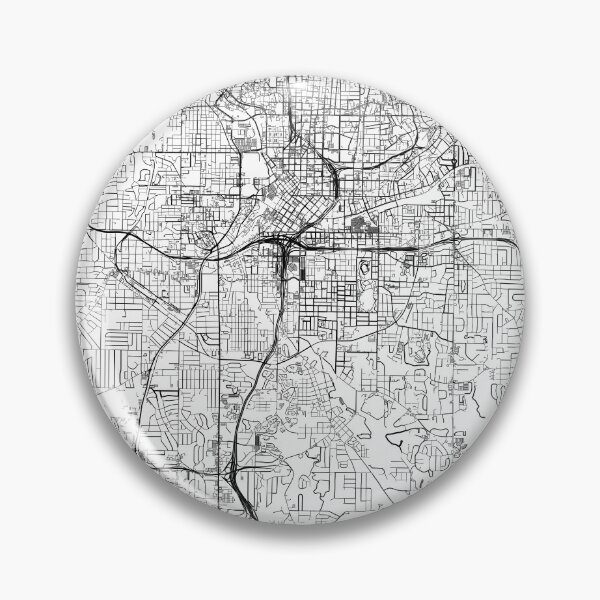 Item preview, Atlanta map minimalist in black and white designed and sold by DesireeVDA.