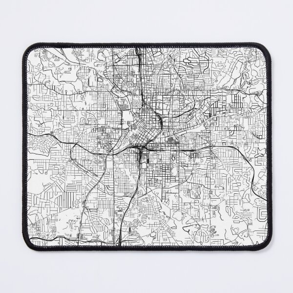 Item preview, Atlanta map minimalist in black and white designed and sold by DesireeVDA.