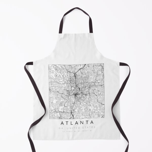 Item preview, Atlanta map minimalist in black and white designed and sold by DesireeVDA.