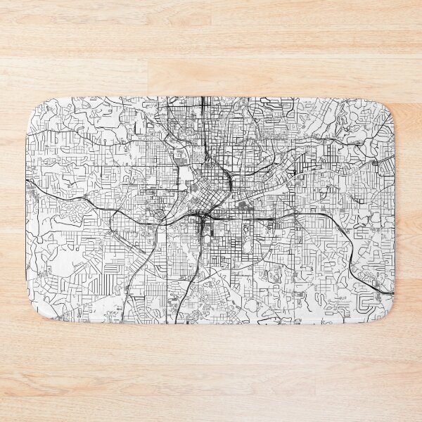 Item preview, Atlanta map minimalist in black and white designed and sold by DesireeVDA.
