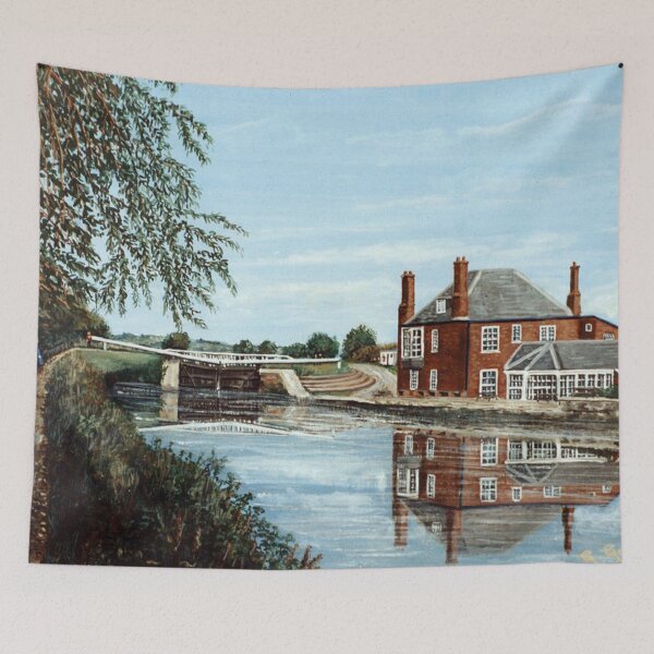 Item preview, DOUBLE LOCKS, EXETER SHIP CANAL, DEVON designed and sold by Mackenzie Moulton International Artist .
