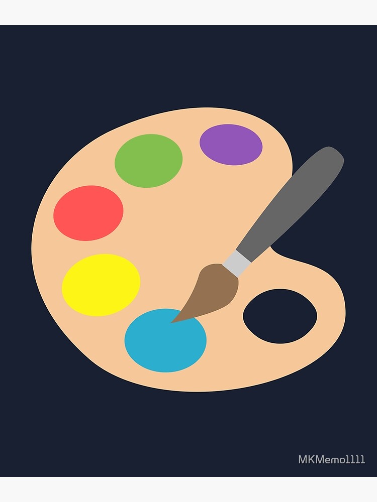 " Artist Palette Painting Art Gift " Poster for Sale by MKMemo1111 Redbubble