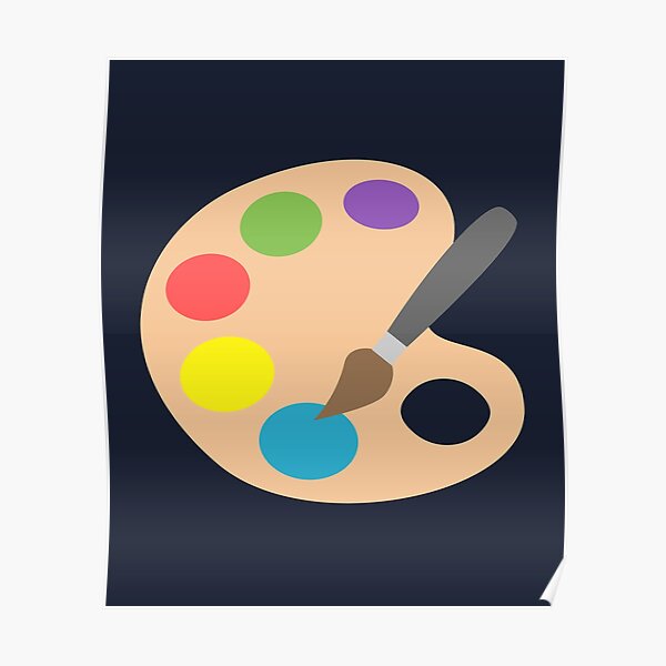 " Artist Palette Painting Art Gift " Poster for Sale by MKMemo1111 Redbubble
