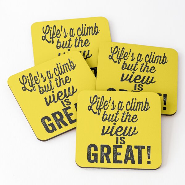 Item preview, Life's a climb, but the view is great!-hiking. designed and sold by DesignedBySnip.