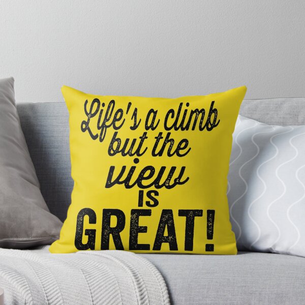 Item preview, Life's a climb, but the view is great!-hiking. designed and sold by DesignedBySnip.
