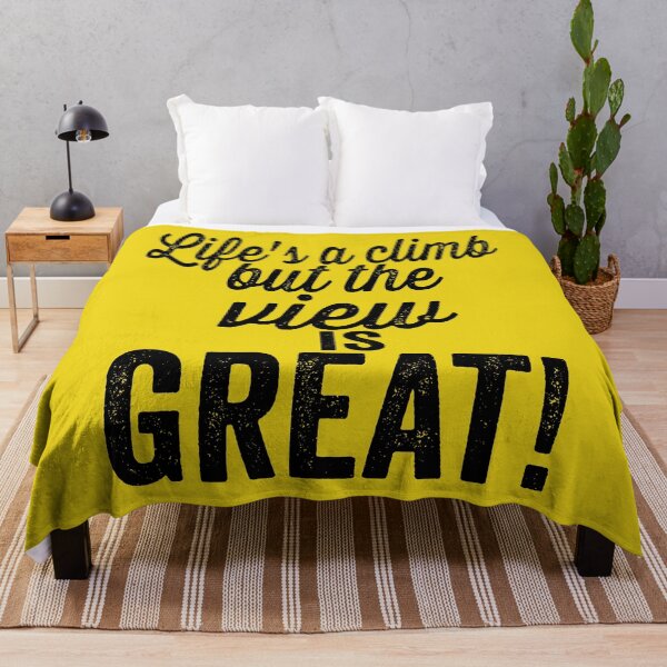Item preview, Life's a climb, but the view is great!-hiking. designed and sold by DesignedBySnip.