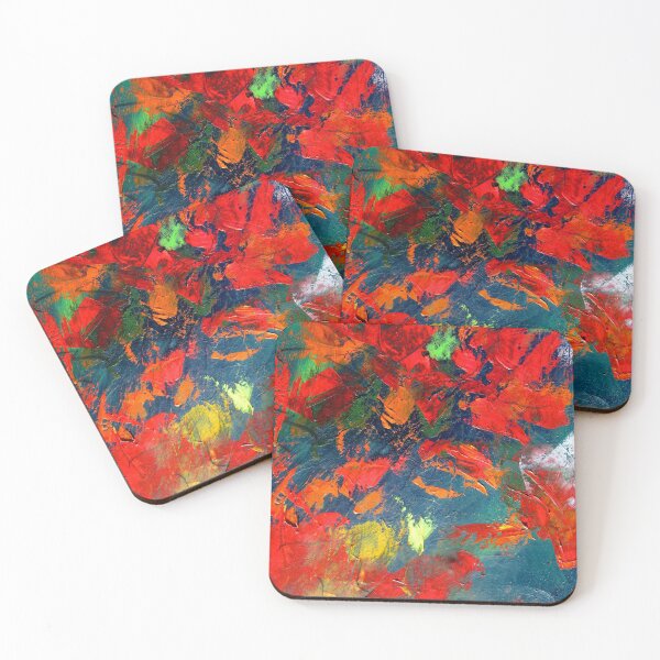 Item preview, Colorful abstarct floral art  designed and sold by artistpixi.