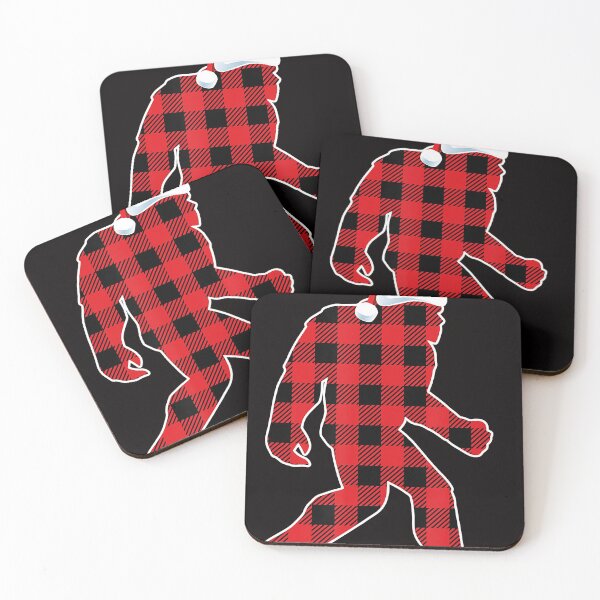 Item preview, Believe Red Plaid Bigfoot Christmas Sasquatch Santa Pajamas designed and sold by BrandyBare.