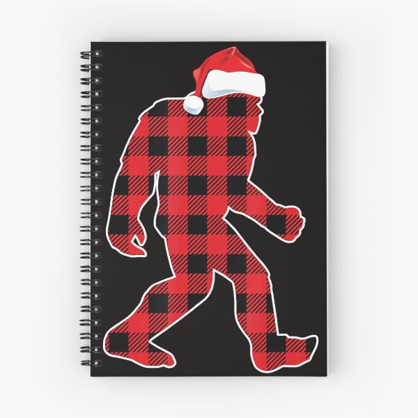Item preview, Believe Red Plaid Bigfoot Christmas Sasquatch Santa Pajamas designed and sold by BrandyBare.