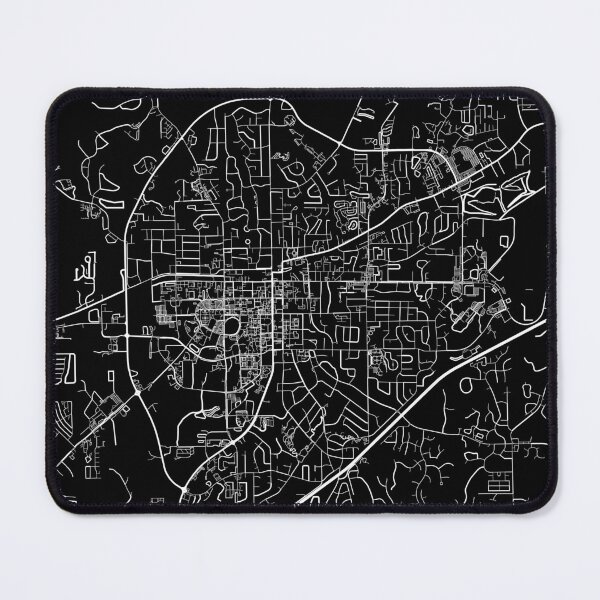 Item preview, Auburn map minimalist in black and white designed and sold by DesireeVDA.