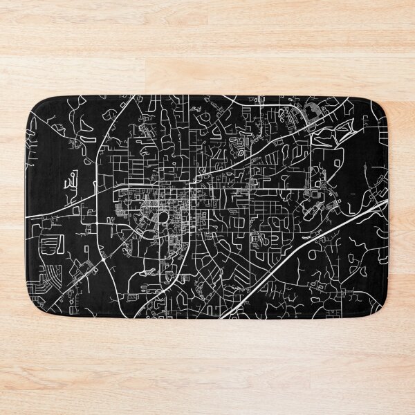 Item preview, Auburn map minimalist in black and white designed and sold by DesireeVDA.